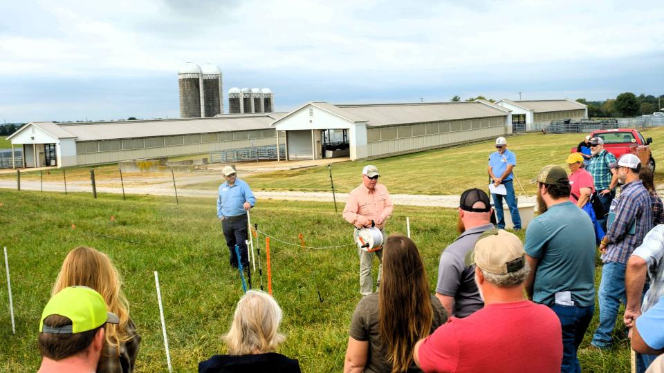 Kentucky Intermediate Grazing School 2024 Kentucky Beginning Grazing School was held near the Beef Unit at the C. Oran Little Research Farm. Photo by Matt Barton